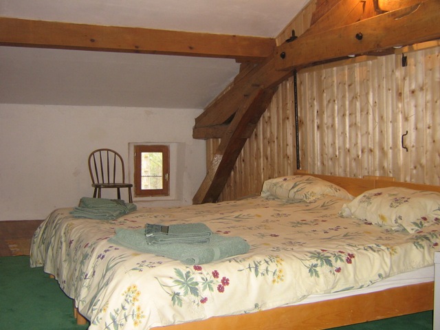 Twin bedded room on the second floor of the Farmhouse