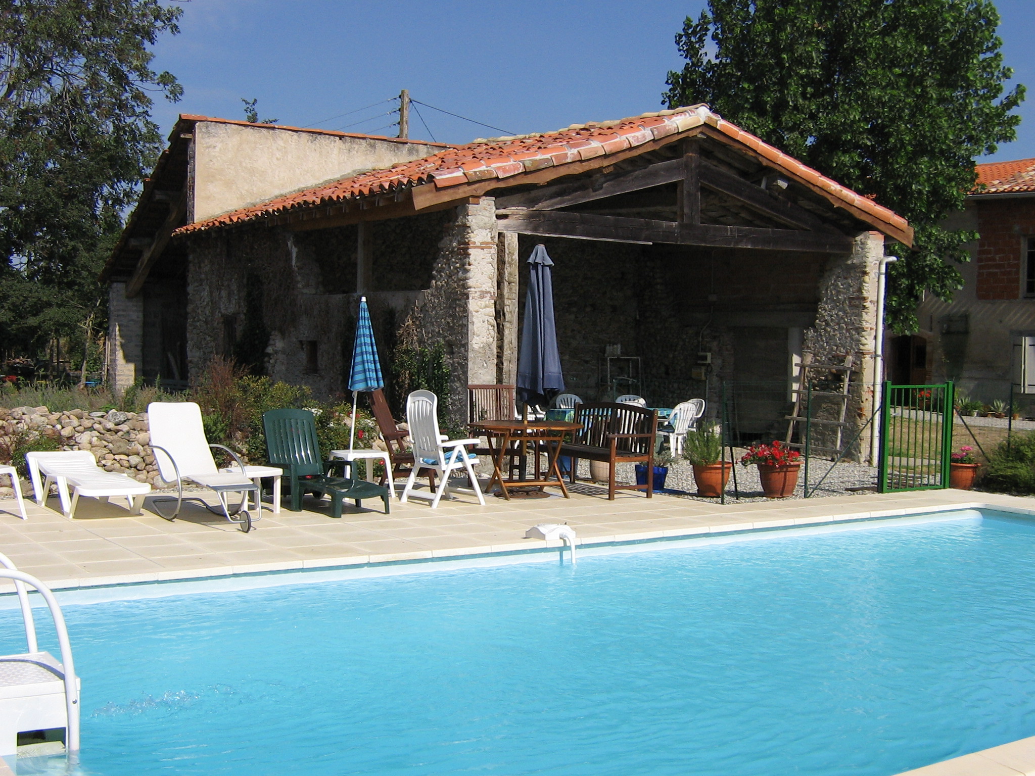 Pool showing pool barn